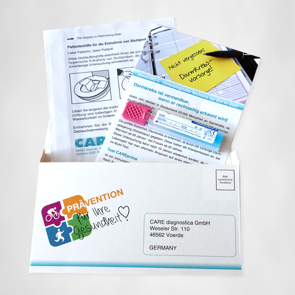 CAREprime Test-Kit zur Darmkrebsfrüherkennung